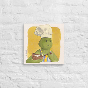 Chef in Motion Canvas Print