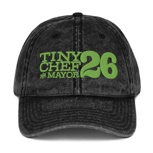 TINY CHEF '26 Vintage Cap (Black + Green)
