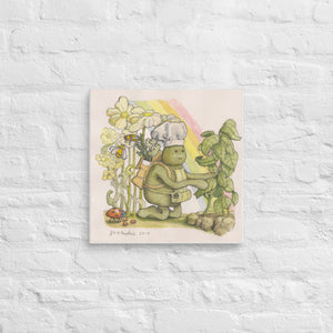 Tiny Gardener Canvas Print