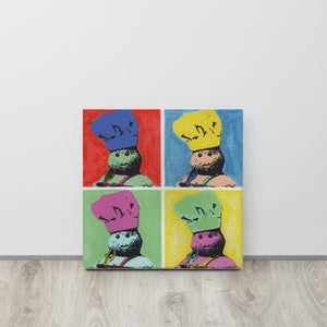 Tiny Warhol Canvas Print